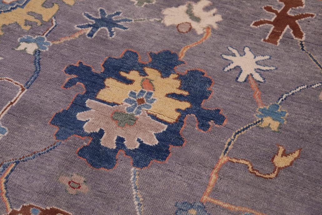 handmade Geometric Kazak Gray Ivory Hand-made RECTANGLE 100% WOOL area rug 8' x 9'