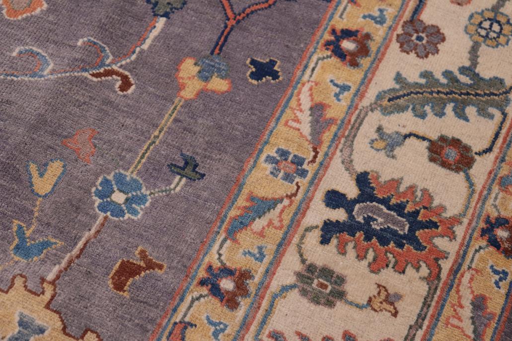 handmade Geometric Kazak Gray Ivory Hand-made RECTANGLE 100% WOOL area rug 8' x 9'