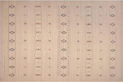 handmade Modern Gabbeh Ivory Ivory Hand-made RECTANGLE 100% WOOL area rug 8x10