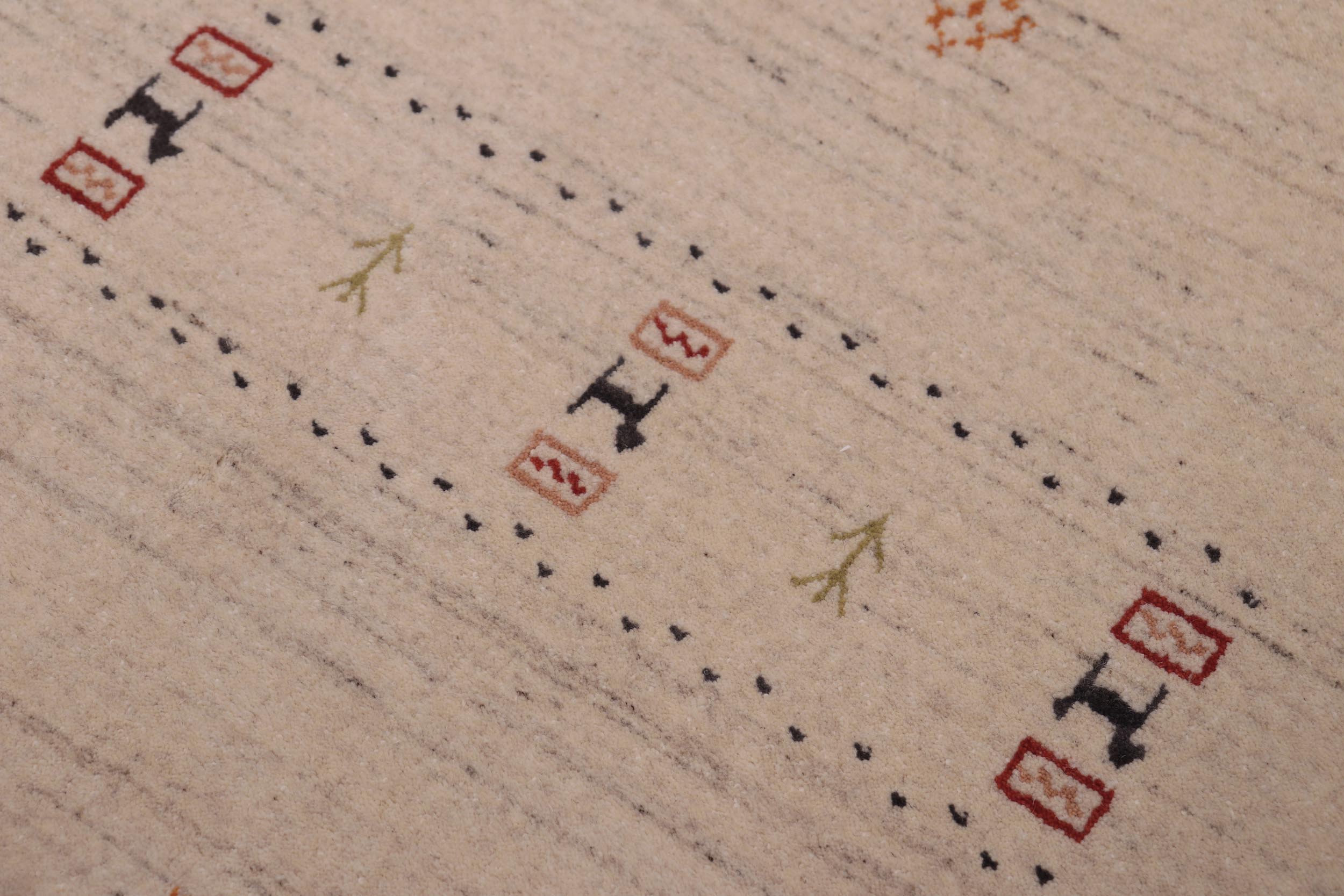 handmade Modern Gabbeh Blue Lt. Blue Hand-made RECTANGLE 100% WOOL area rug 8' x 10'