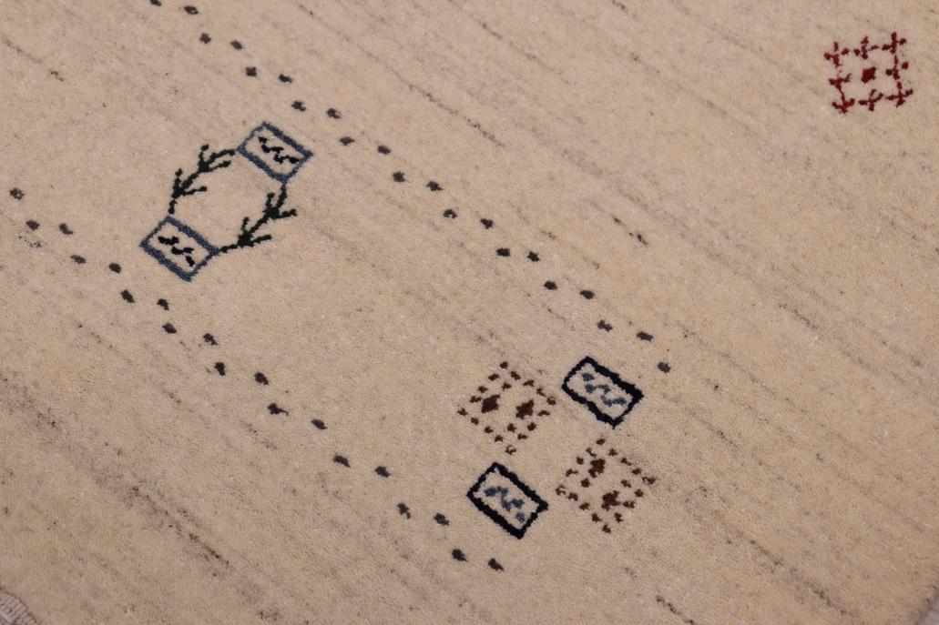 handmade Modern Gabbeh Ivory Ivory Hand-made RECTANGLE 100% WOOL area rug 8x10