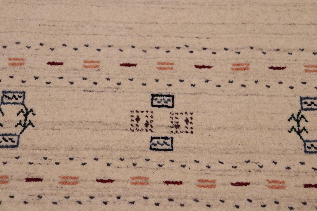 handmade Modern Gabbeh Ivory Ivory Hand-made RECTANGLE 100% WOOL area rug 8x10