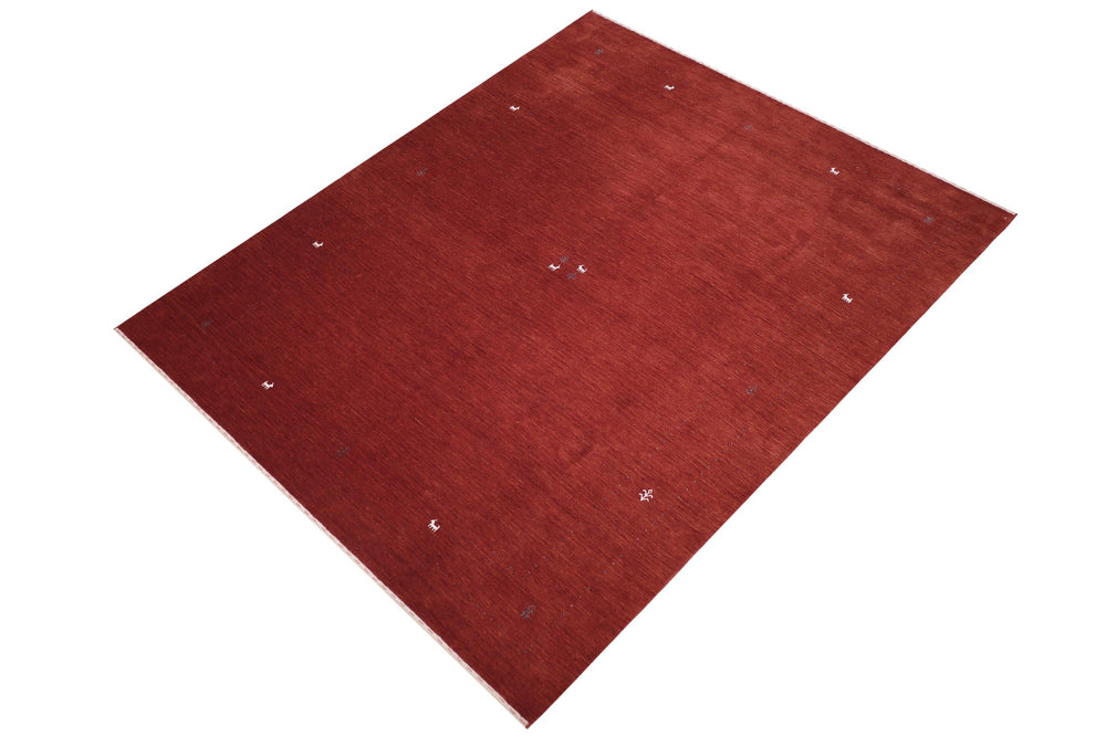 handmade Modern Gabbeh Lt. Blue Lt. Blue Hand-made RECTANGLE 100% WOOL area rug 9' x 12'