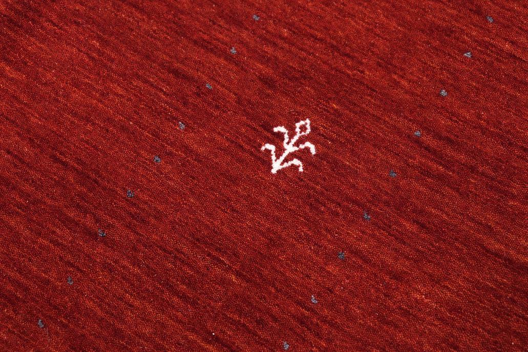 handmade Modern Gabbeh Rust Rust Hand-made RECTANGLE 100% WOOL area rug 9x12