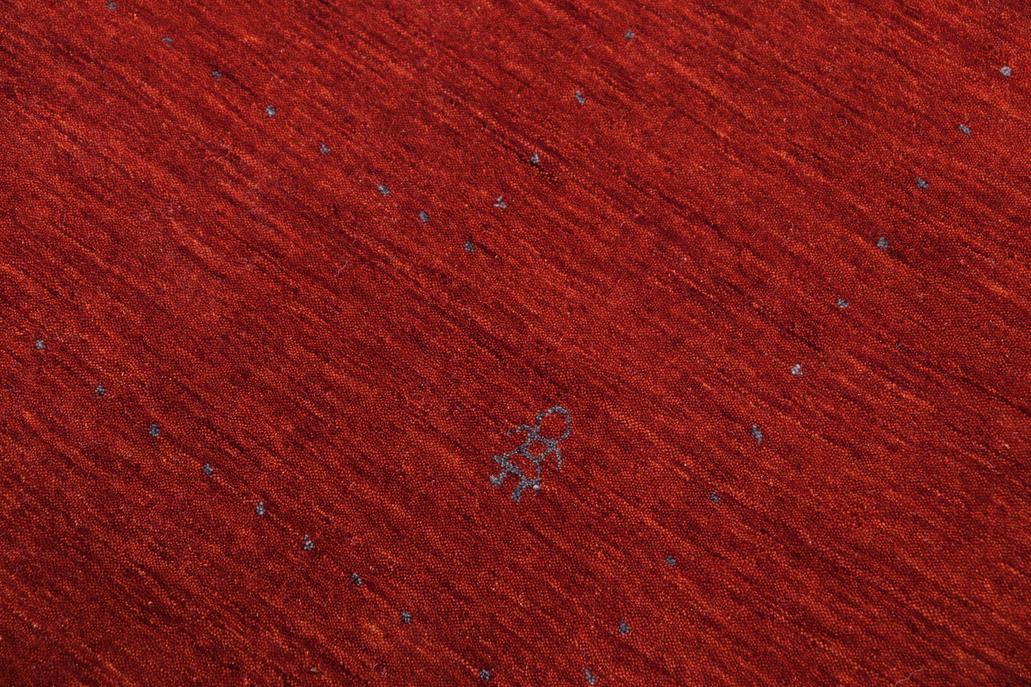 handmade Modern Gabbeh Rust Rust Hand-made RECTANGLE 100% WOOL area rug 9x12