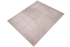 handmade Modern Gabbeh Gray Ivory Hand-made RECTANGLE 100% WOOL area rug 9x12