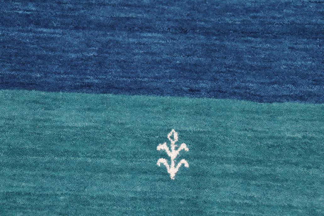 handmade Modern Gabbeh Blue Green Hand-made RECTANGLE 100% WOOL area rug 8x10