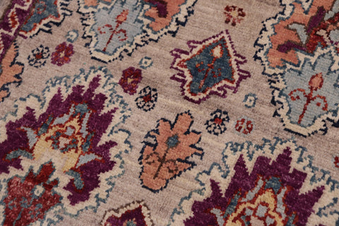 handmade Transitional Caucasian Gray Purple Hand-made RECTANGLE 100% WOOL area rug 2' x 3'