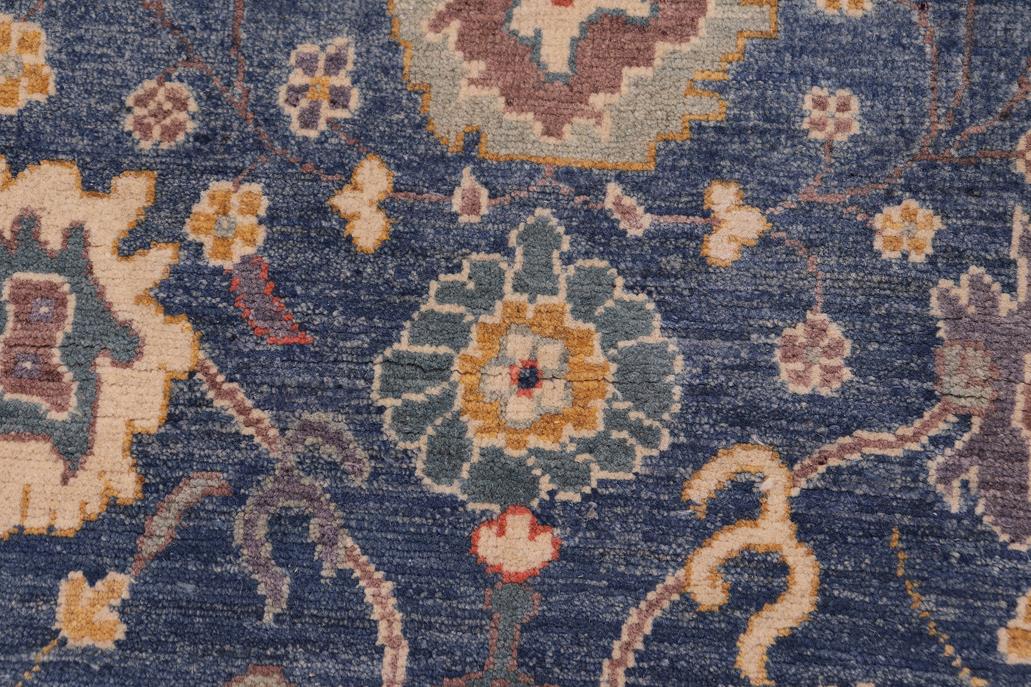 handmade Geometric Kazak Lt. Blue Beige Hand-made RECTANGLE 100% WOOL area rug 4' x 6'