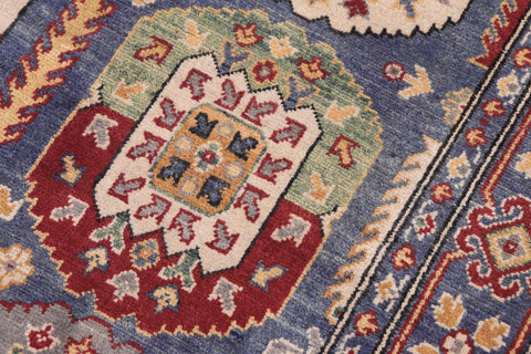 handmade Transitional Kafkaz Lt. Blue Beige Hand-made RECTANGLE 100% WOOL area rug 4' x 6'