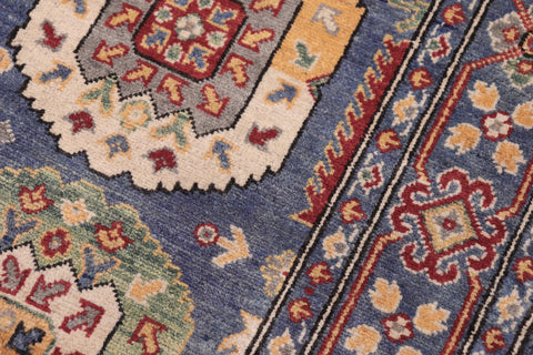 handmade Transitional Kafkaz Lt. Blue Beige Hand-made RECTANGLE 100% WOOL area rug 4' x 6'