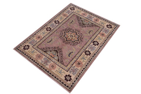 handmade Geometric Kazak Lt. Brown Beige Hand-made RECTANGLE 100% WOOL area rug 2'X3'