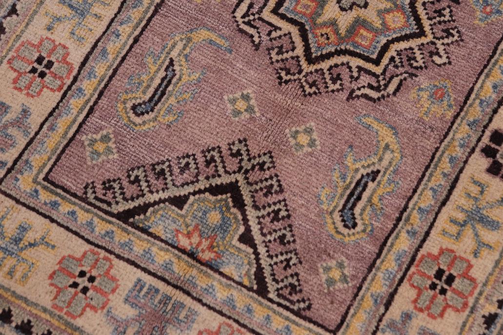 handmade Geometric Kazak Lt. Brown Beige Hand-made RECTANGLE 100% WOOL area rug 2' x 3'