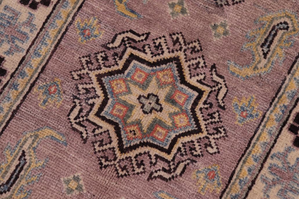 handmade Geometric Kazak Lt. Brown Beige Hand-made RECTANGLE 100% WOOL area rug 2' x 3'