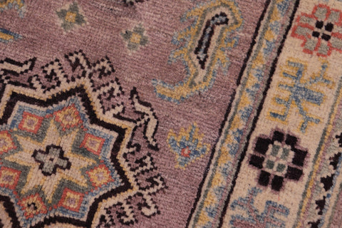 handmade Geometric Kazak Lt. Brown Beige Hand-made RECTANGLE 100% WOOL area rug 2'X3'