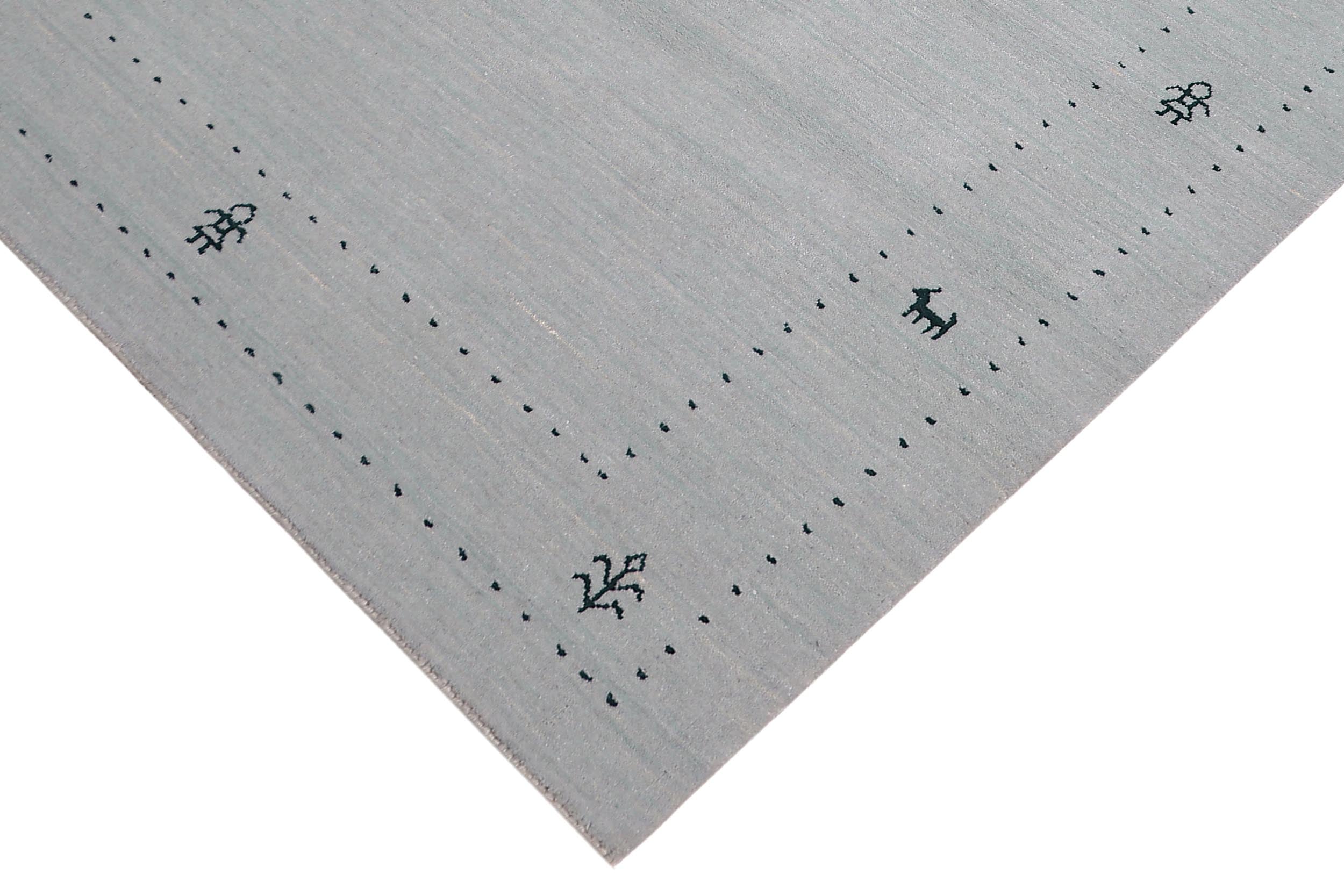handmade Modern Gabbeh Ivory Ivory Hand-made RECTANGLE 100% WOOL area rug 9' x 12'