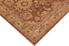 handmade Traditional Kafkaz Brown Beige Hand Knotted RECTANGLE 100% WOOL area rug 8 x 11