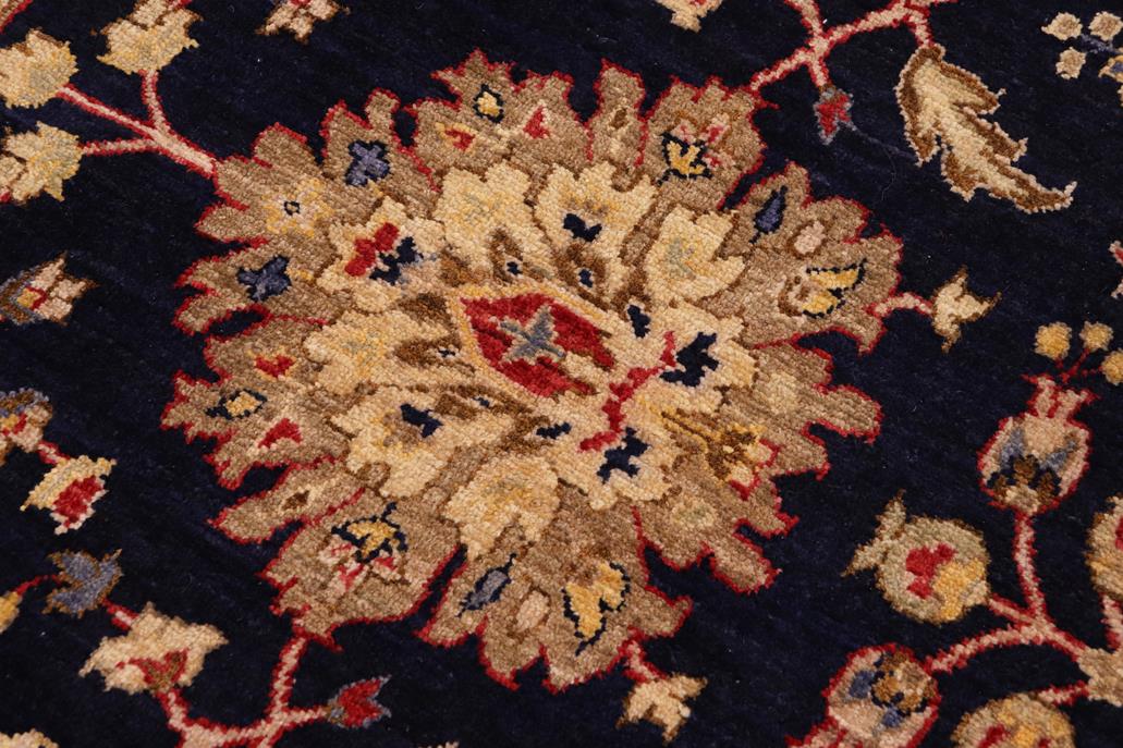 handmade Traditional Kafkaz Blue Red Hand Knotted RECTANGLE 100% WOOL area rug 9 x 12