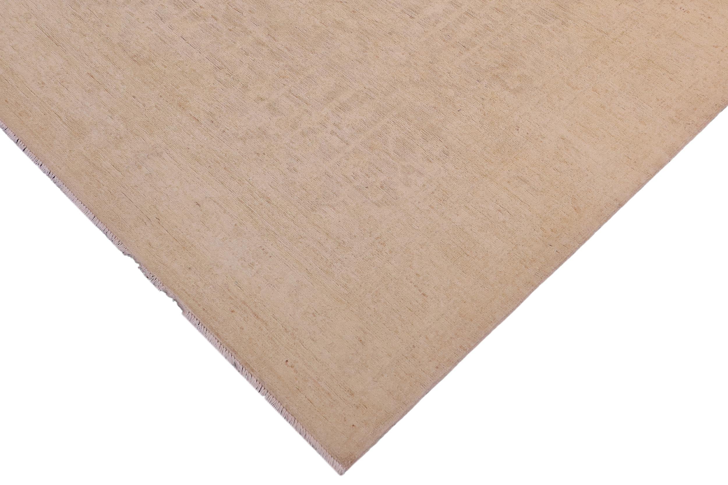 handmade Modern Kafkaz Lt. Gold Gold Hand Knotted RECTANGLE 100% WOOL area rug 5' x 6'