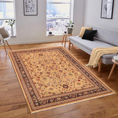 handmade Traditional Kafkaz Beige Blue Hand Knotted RECTANGLE 100% WOOL area rug 9 x 12