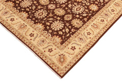 handmade Traditional Kafkaz Brown Beige Hand Knotted RECTANGLE 100% WOOL area rug 8 x 10