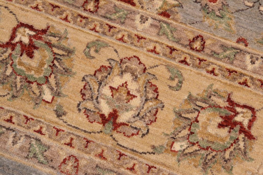 handmade Traditional Kafkaz Blue Beige Hand Knotted RECTANGLE 100% WOOL area rug 7 x 10