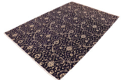 handmade Transitional Kafkaz Blue Beige Hand Knotted RECTANGLE 100% WOOL area rug 10 x 15