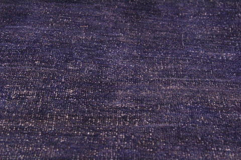 handmade Over Dyed Over Dyed Purple Purple Hand Knotted RECTANGLE 100% WOOL area rug 9' x 12'