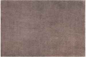8x10 hand knotted overdyed wool rug in silver and light gray - Artisan Overdyed Magali