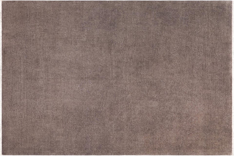 handmade Over Dyed Over Dyed Lt. Gray Lt. Gray Hand Knotted RECTANGLE 100% WOOL area rug 8' x 10'