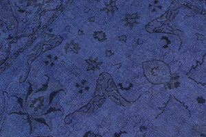 handmade Over Dyed Over Dyed Purple Purple Hand Knotted RECTANGLE 100% WOOL area rug 8' x 10'