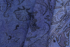 handmade Over Dyed Over Dyed Purple Purple Hand Knotted RECTANGLE 100% WOOL area rug 8' x 10'