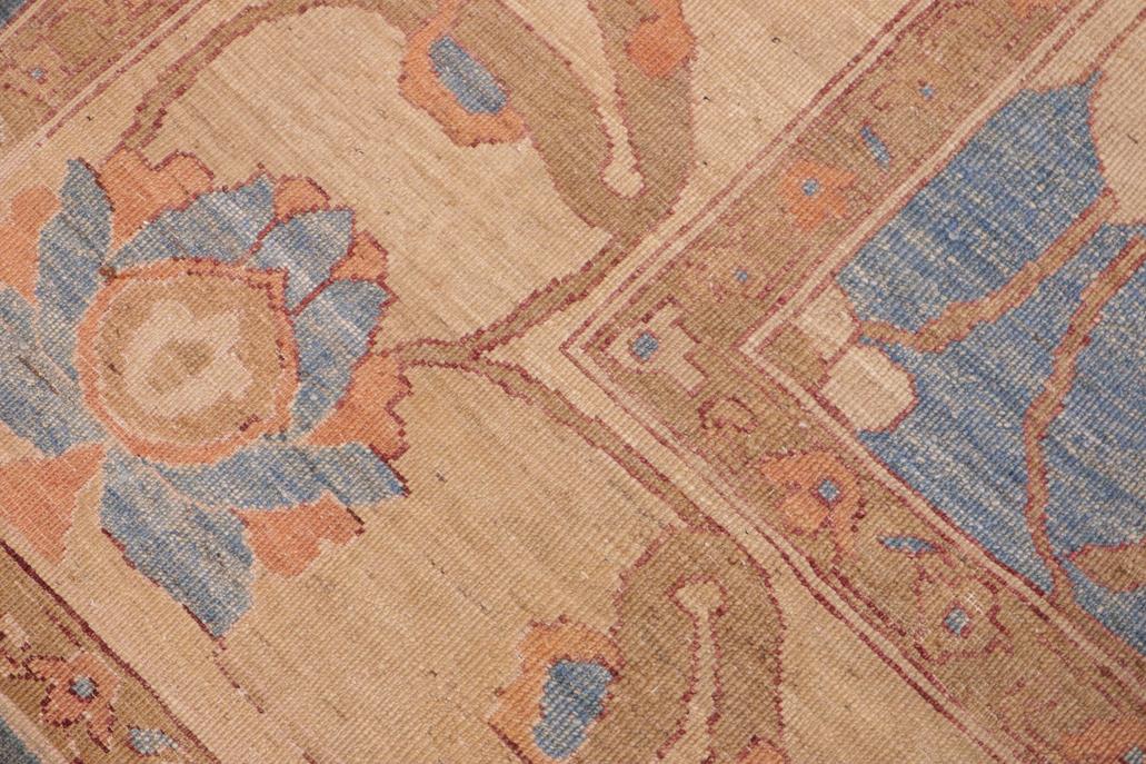 handmade Traditional Kafkaz Blue Gold Hand Knotted RECTANGLE 100% WOOL area rug 10 x 14