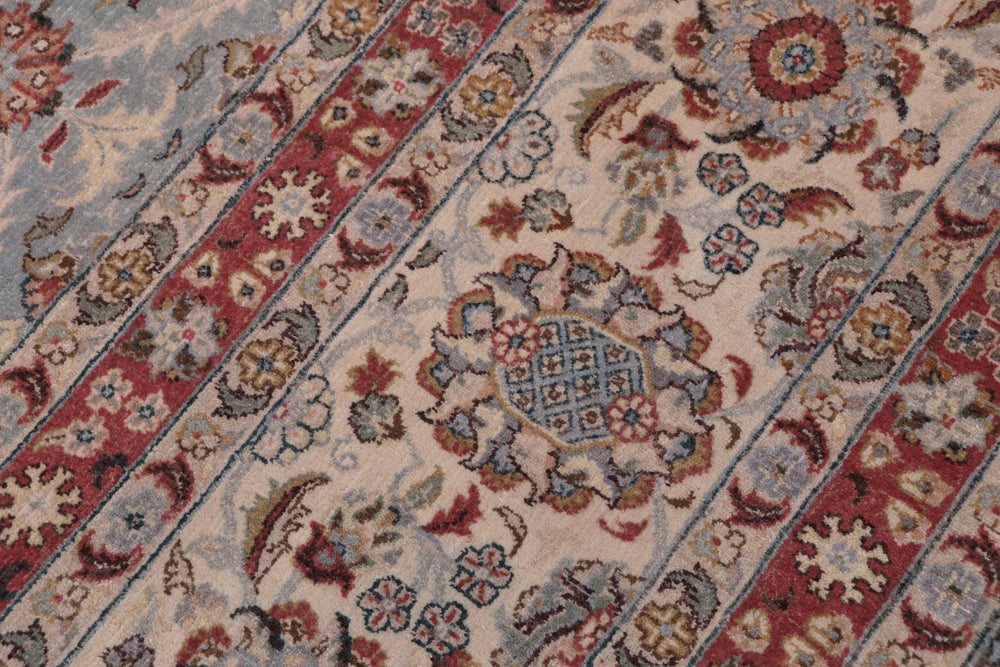 handmade Traditional  Lt. Blue  Hand Knotted  100% WOOL area rug 12' x 18'