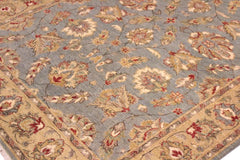 handmade Traditional Kafkaz Lt. Gray Gold Hand Knotted RECTANGLE 100% WOOL area rug 5 x 7