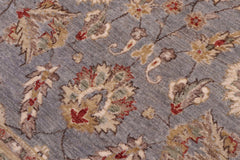 handmade Traditional Kafkaz Lt. Gray Gold Hand Knotted RECTANGLE 100% WOOL area rug 5x7