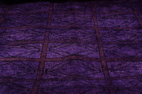 handmade Over Dyed Over Dyed Purple Red Hand Knotted RECTANGLE 100% WOOL area rug 5' x 6'