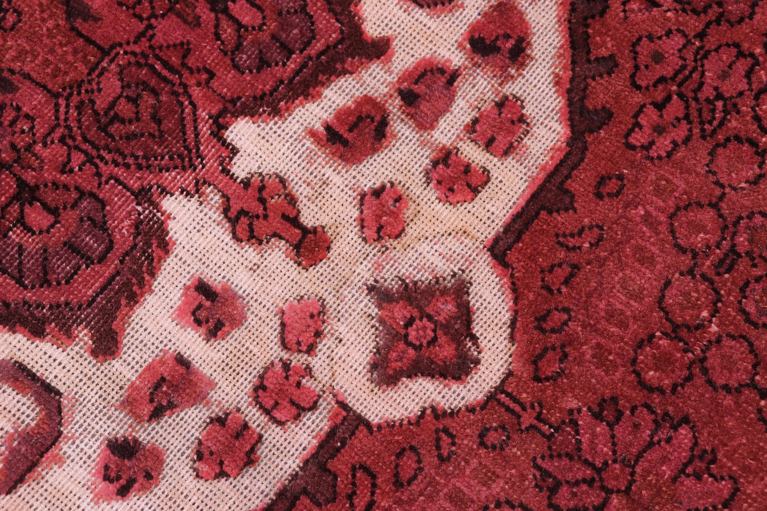 handmade Vintage Vintage Red Brown Hand Knotted RECTANGLE 100% WOOL area rug 8' x 12'