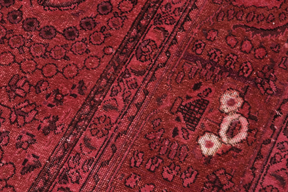 handmade Vintage Vintage Red Brown Hand Knotted RECTANGLE 100% WOOL area rug 8' x 12'