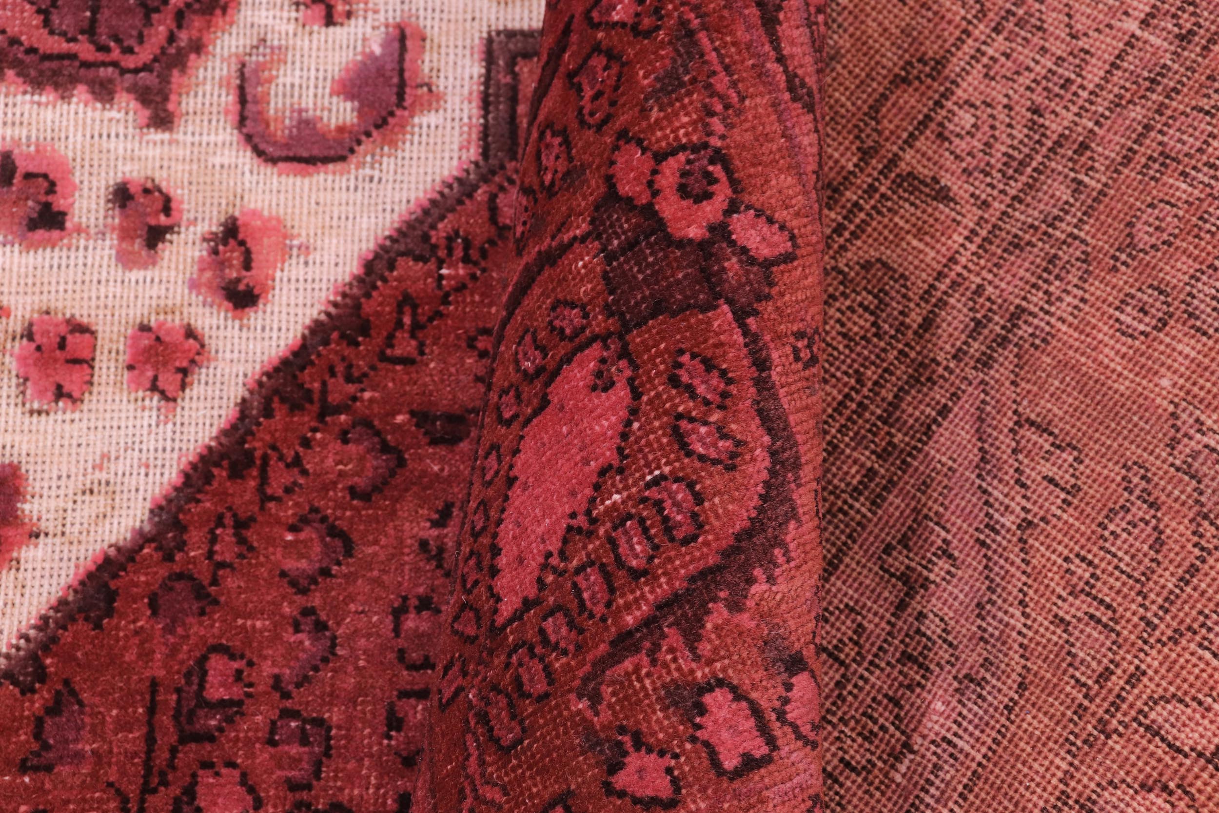 handmade Vintage Vintage Red Brown Hand Knotted RECTANGLE 100% WOOL area rug 8' x 12'