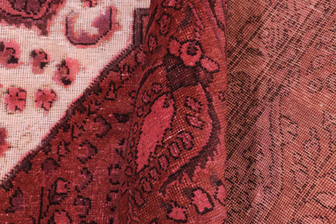 handmade Vintage Vintage Red Brown Hand Knotted RECTANGLE 100% WOOL area rug 8' x 12'