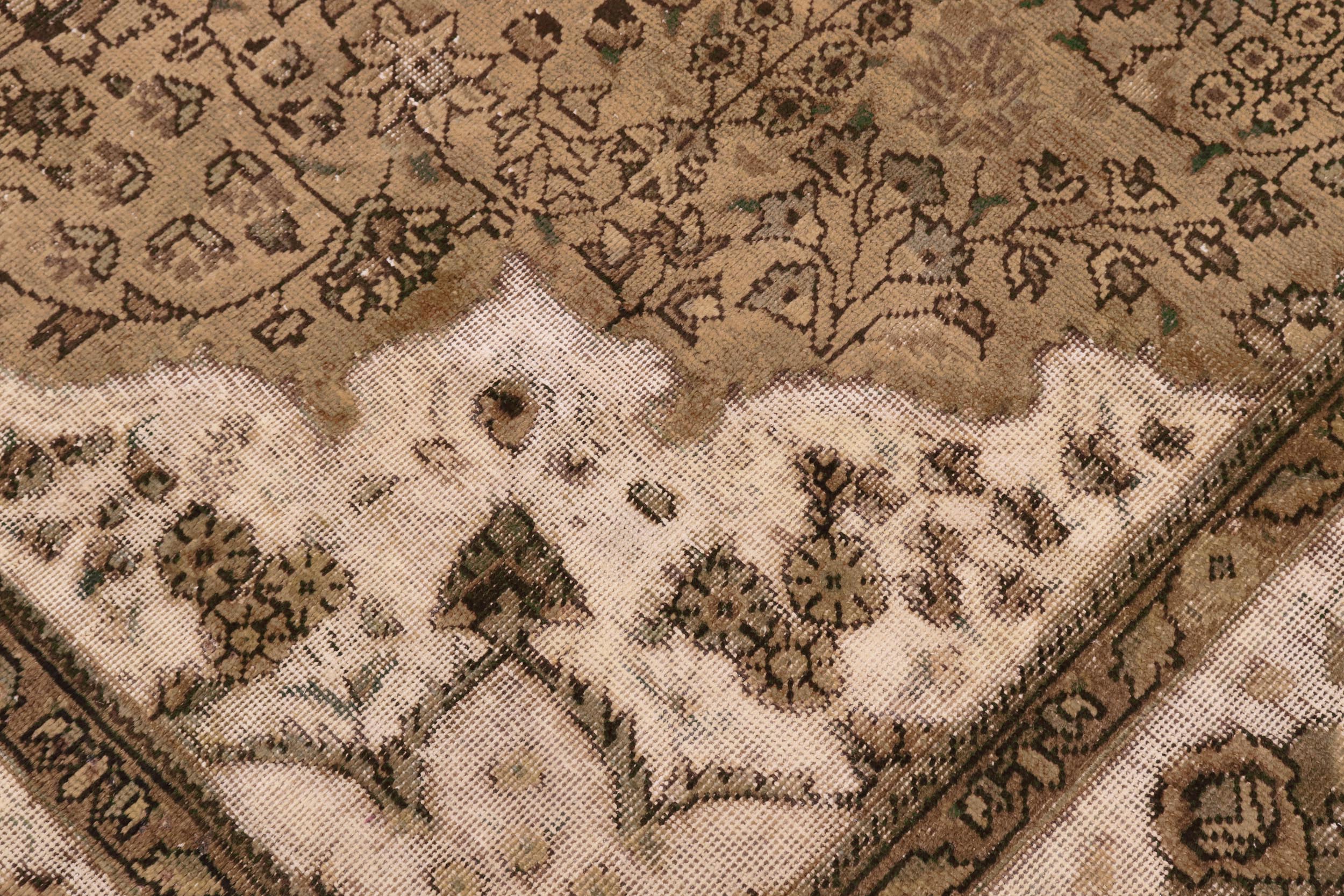 handmade Vintage Vintage Blue Charcoal Hand Knotted RECTANGLE 100% WOOL area rug 7' x 10'