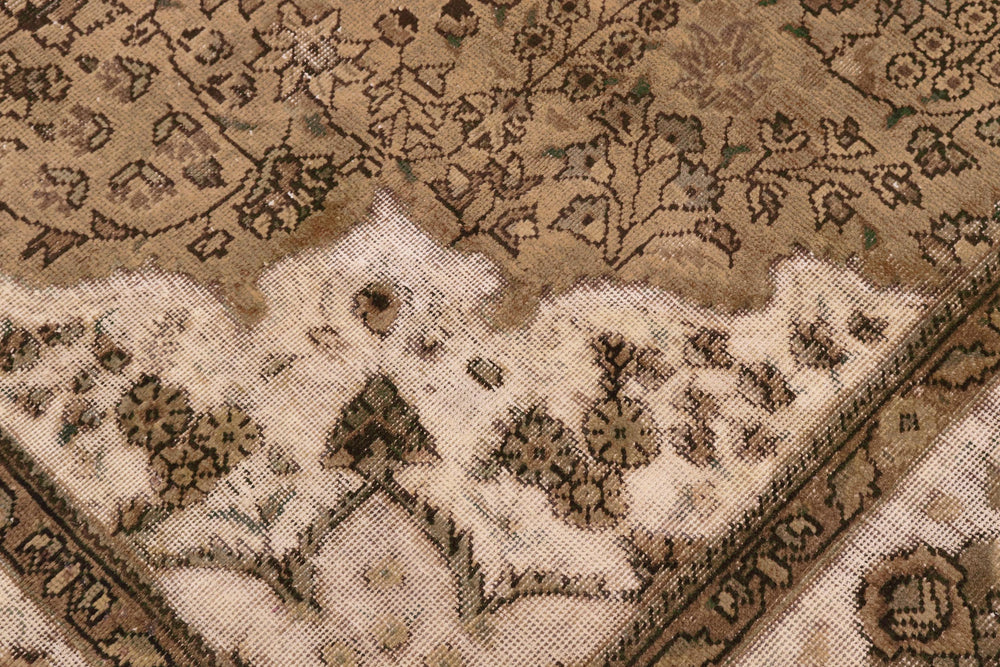 handmade Vintage Vintage Blue Charcoal Hand Knotted RECTANGLE 100% WOOL area rug 7' x 10'