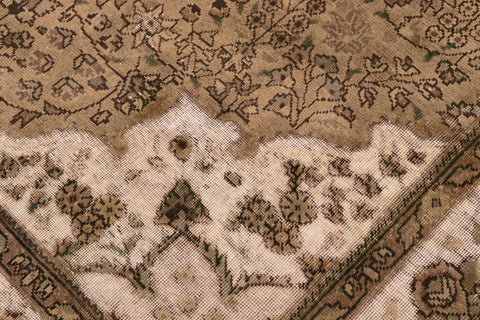 handmade Vintage Vintage Blue Charcoal Hand Knotted RECTANGLE 100% WOOL area rug 7' x 10'