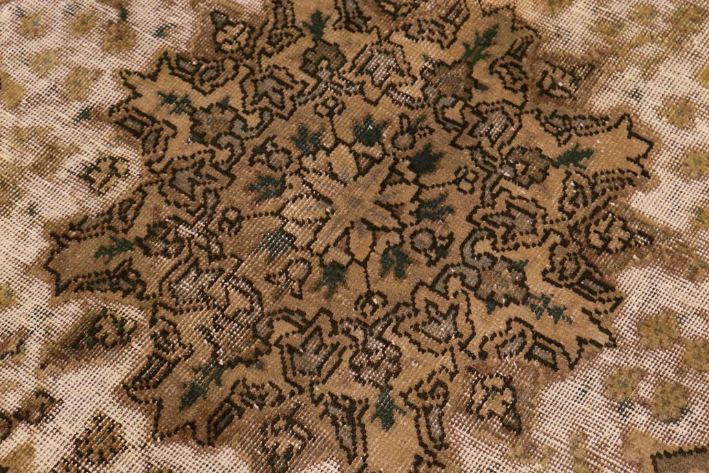 handmade Vintage Vintage Blue Charcoal Hand Knotted RECTANGLE 100% WOOL area rug 7x10