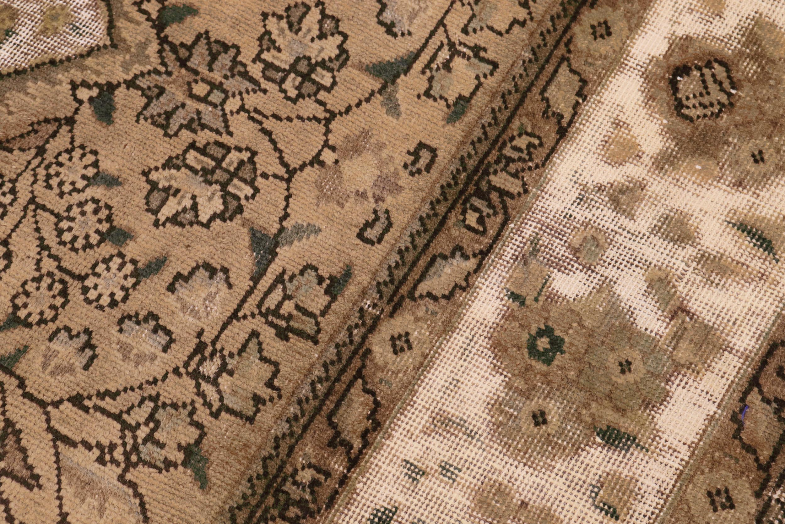 handmade Vintage Vintage Blue Charcoal Hand Knotted RECTANGLE 100% WOOL area rug 7' x 10'