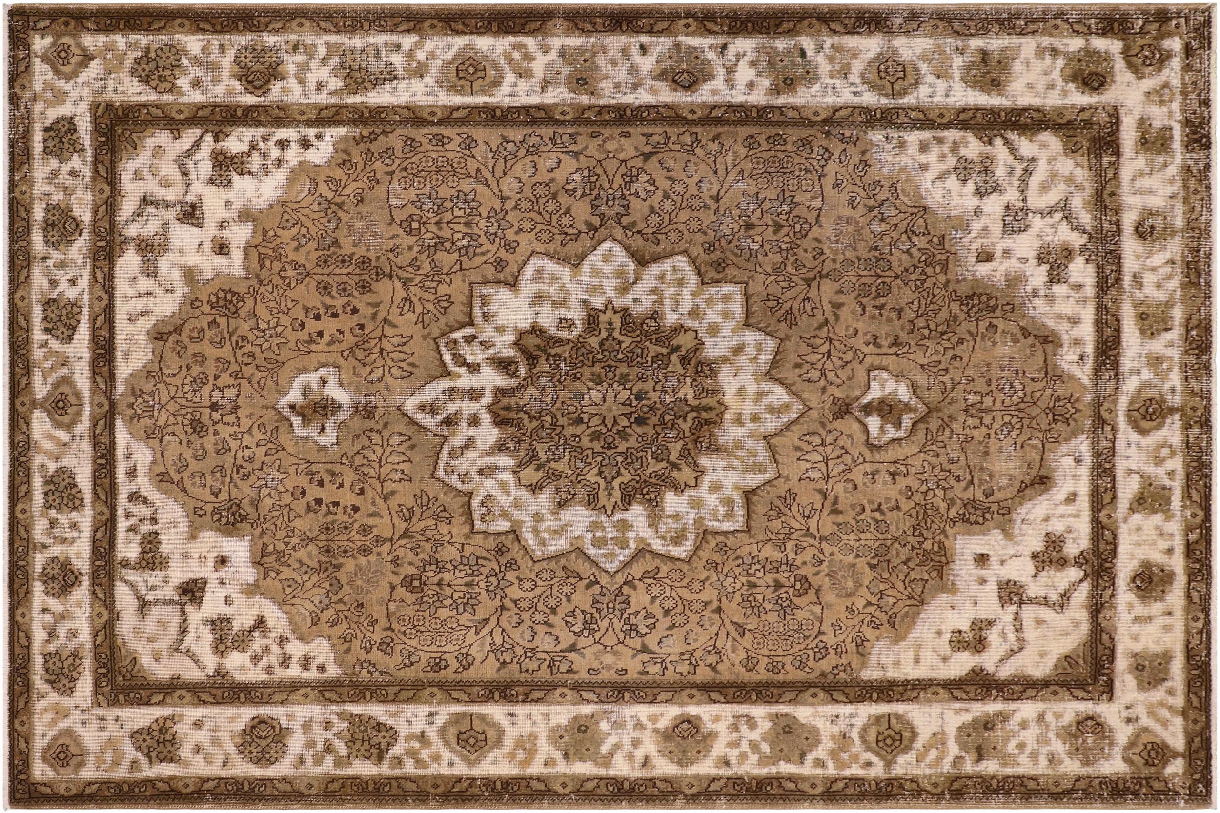 handmade Vintage Vintage Blue Charcoal Hand Knotted RECTANGLE 100% WOOL area rug 7' x 10'