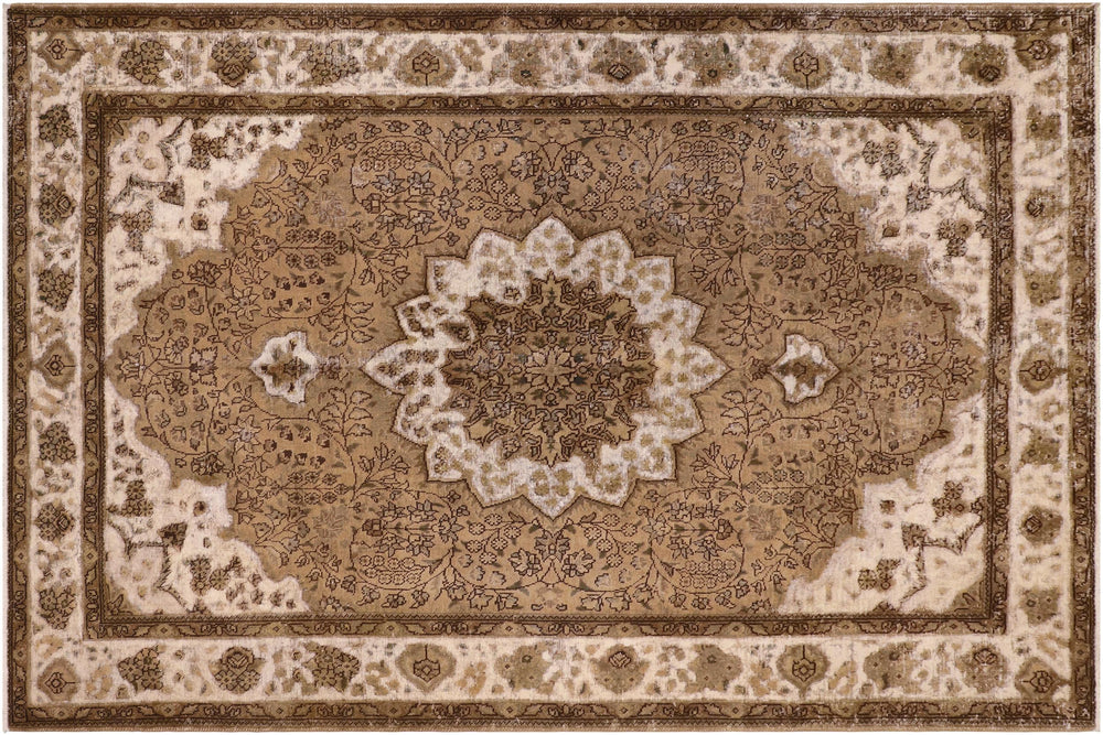 handmade Vintage Vintage Blue Charcoal Hand Knotted RECTANGLE 100% WOOL area rug 7' x 10'