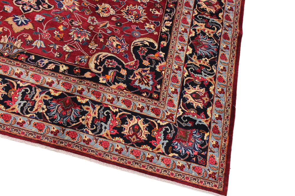 handmade Traditional Antique Red Black Hand Knotted RECTANGLE 100% WOOL area rug 10 x 13