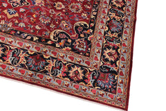 handmade Traditional Antique Red Black Hand Knotted RECTANGLE 100% Wool Pile area rug 10x13